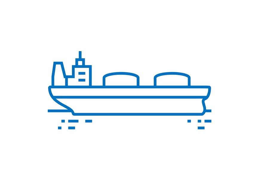 Cargo ship logo.