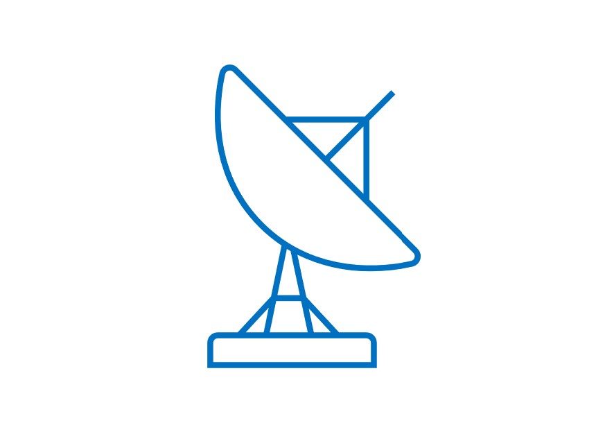 Satellite communications icon.