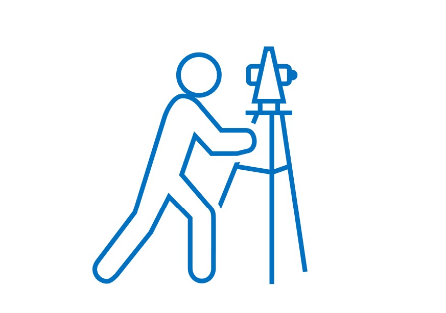 Surveying icon.